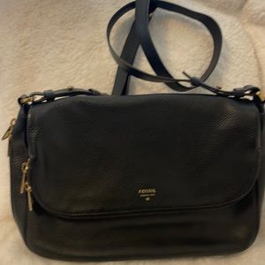 Fossil cross body leather purse